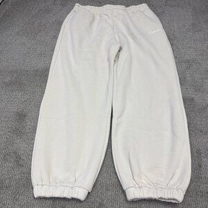 Comft Joggers Ivory Elastic Waist Pockets Women’s Size 2XL